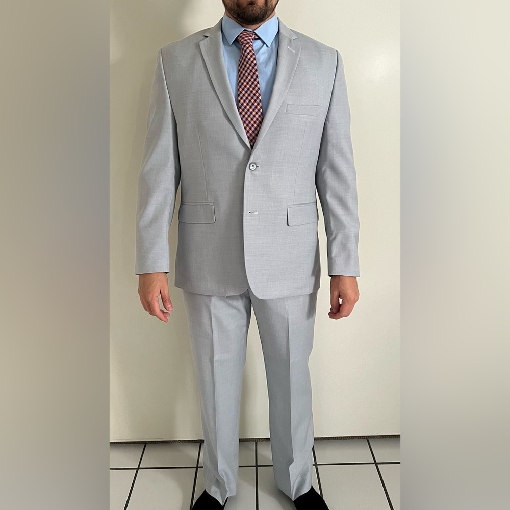 Alfani light gray two-piece suit